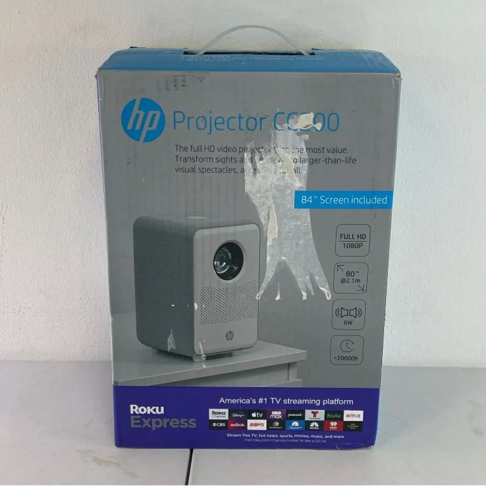 HP CC200 Citizen Cinema 1080p HD Projector with Roku Express and HD Audio